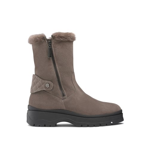 Brown Russell And Bromley Arctic Shearling Lined Stomper Women's Ankle Boots | CA-6028D