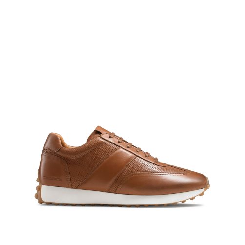 Brown Russell And Bromley Candidate Oxford Lace Runner Men's Sneakers | CA-2560O