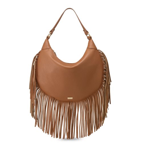 Brown Russell And Bromley Indie Fringed Women's Shoulder Bags | CA-4730P