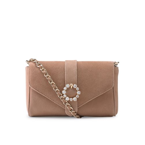 Brown Russell And Bromley Strictly Jewel Buckle Chain Women's Crossbody Bags | CA-1748D