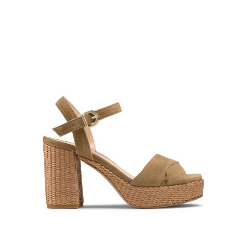 Brown Russell And Bromley Topform Platform Women's Heels Sandals | CA-2085S