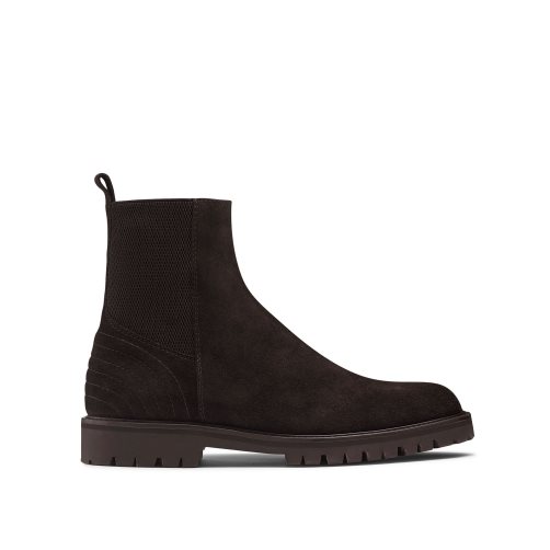 Chocolate Russell And Bromley Brando Men's Chelsea Boots | CA-3912D