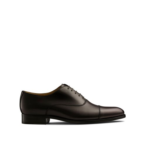 Chocolate Russell And Bromley Cumulus Toe-cap Oxford Men's Formal Shoes | CA-1697K