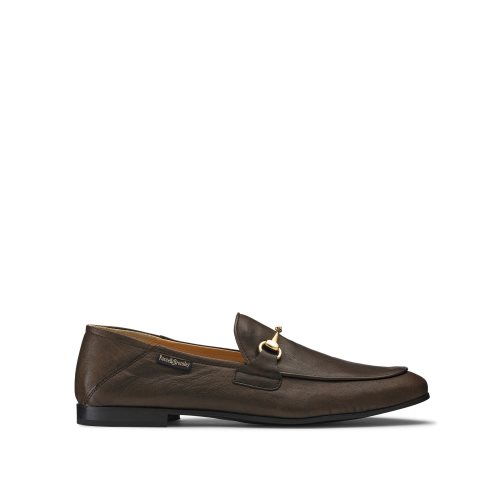 Chocolate Russell And Bromley Loafer M Snaffle Men's Formal Shoes | CA-5876K