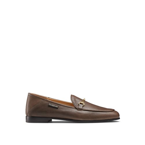 Dark Brown Russell And Bromley Snaffle Women's Loafers | CA-8607L