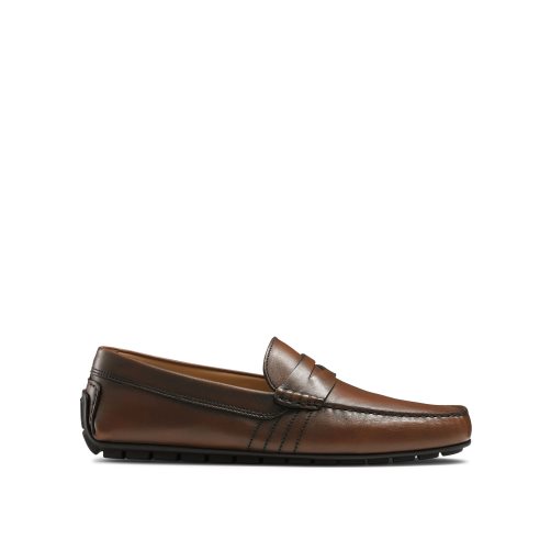 Dark Brown Russell And Bromley Soft Wear+ Driver Men's Formal Shoes | CA-6958K