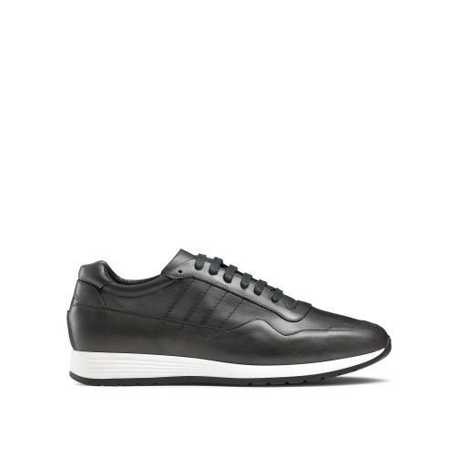 Dark Grey Russell And Bromley Run Time+ Luxury Lace Up Men's Sneakers | CA-5621H