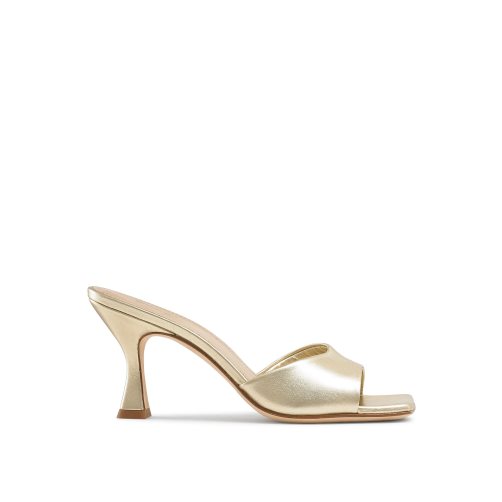 Gold Russell And Bromley Mojito 90’s Heeled Women's Mules | CA-9785W