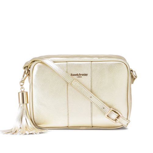 Gold Russell And Bromley Rowan Camera Women's Crossbody Bags | CA-4359Z
