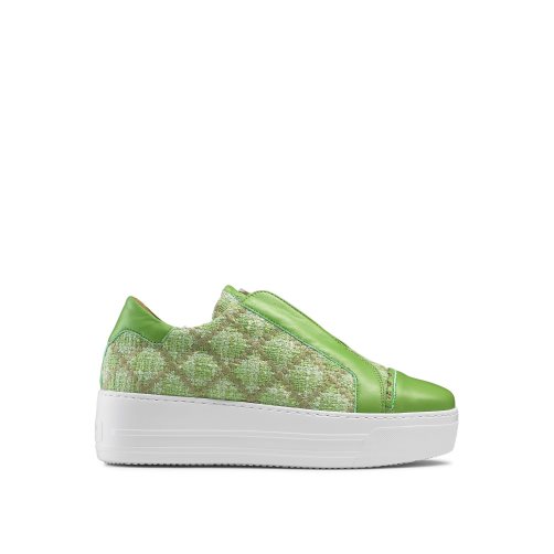 Green Russell And Bromley Seawalk Laceless Women's Sneakers | CA-5029W