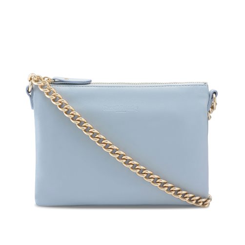 Light Blue Russell And Bromley On Point Chain Zip Pouch Women's Shoulder Bags | CA-8120Y