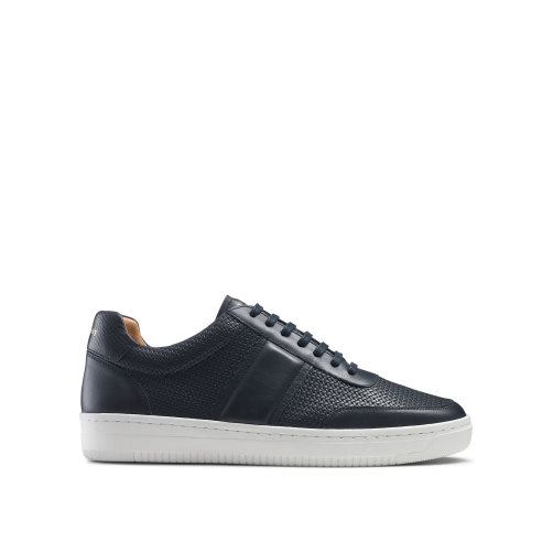 Navy Russell And Bromley Bowery Oxford Lace Men's Sneakers | CA-6320G