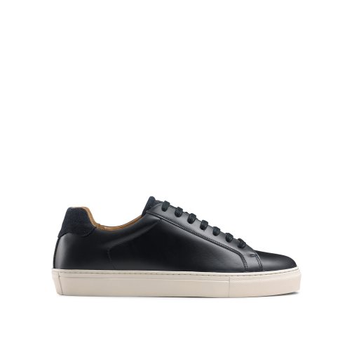 Navy Russell And Bromley Downfield Derby Lace Up Men's Sneakers | CA-5782A