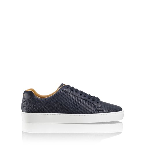 Navy Russell And Bromley Park Run Low-top Men's Sneakers | CA-4732G
