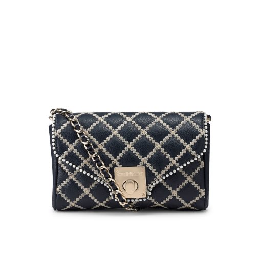 Navy Russell And Bromley Promenade Chain Women's Mini Bag | CA-8102G