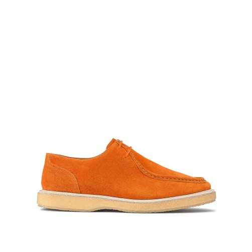Orange Russell And Bromley Algonquin Crepe Sole Trappeur Men's Derby Shoes | CA-1862R