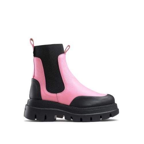 Pink / Black Russell And Bromley Conquer Women's Chelsea Boots | CA-0826B