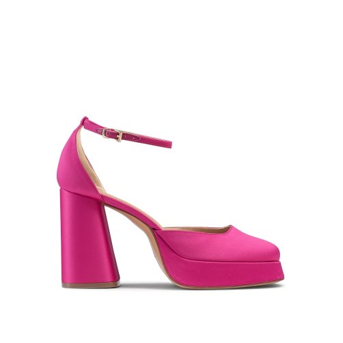 Pink Russell And Bromley Flawless Extreme Platform Women's Heels Sandals | CA-7486E