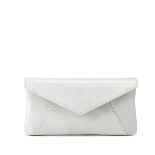 Silver Russell And Bromley Topform Envelope Women's Clutch Bag | CA-4056B