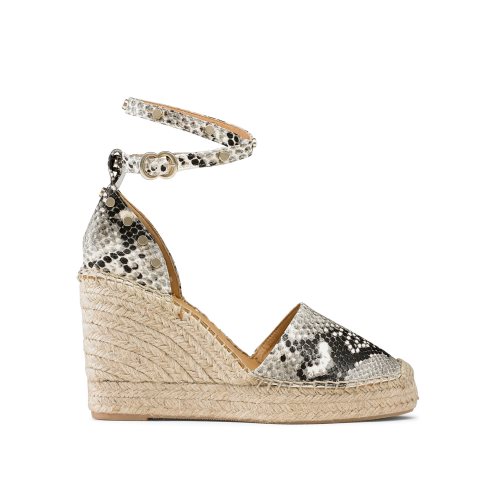 Snake Russell And Bromley Coinwraphi Espadrille Women's Wedges | CA-5047P