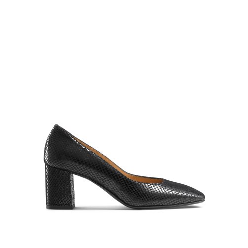 Snake Russell And Bromley Sugarcube Block Court Women's Heels | CA-2195F