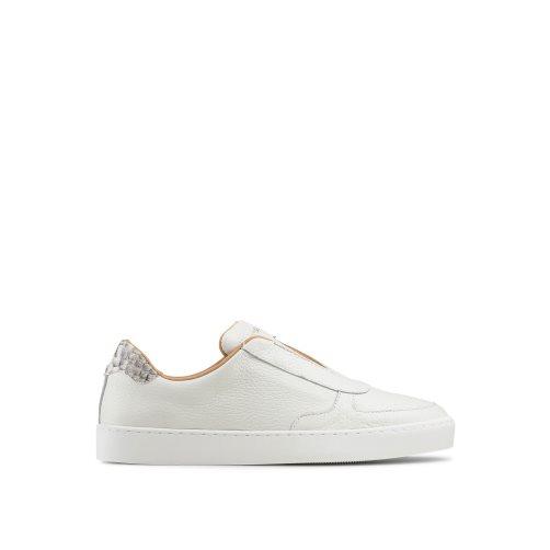 White Russell And Bromley Fifth Ave Laceless Women's Platform Shoes | CA-2356A