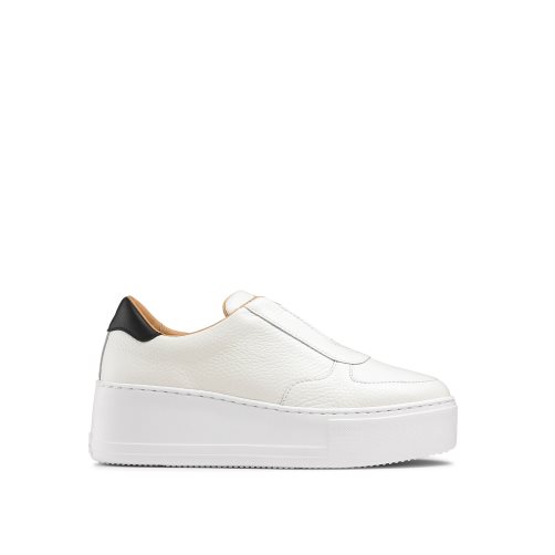 White Russell And Bromley Park Ave Laceless Women's Platform Shoes | CA-3207D