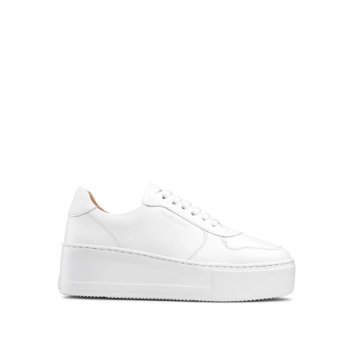 White Russell And Bromley Park Lace Lace-up Women's Platform Shoes | CA-0394J