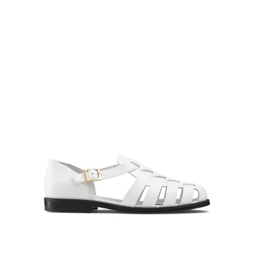 White Russell And Bromley Siracuse Fisherman Women's Flat Sandals | CA-0394Z