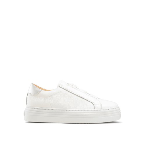 White Russell And Bromley Sirius Flatform Women's Sneakers | CA-2596J