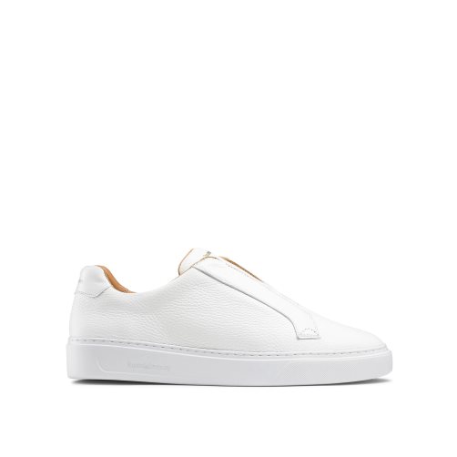 White Russell And Bromley Slipway Laceless Men's Sneakers | CA-1408U