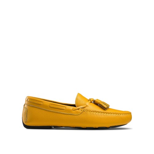 Yellow Russell And Bromley Monza Tassel Men's Drivers Shoes | CA-8903T